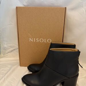 Nisolo Dari Commuter Boot, Black, Size 8.5, NEW IN BOX